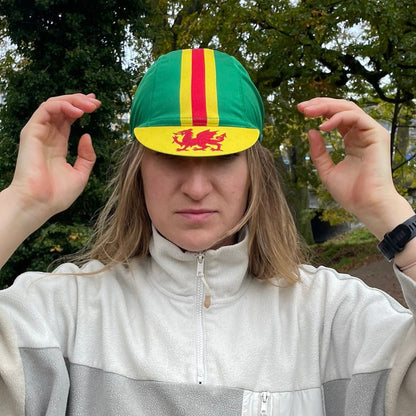 The CLWB Cycle Cap | Welsh Dragon Design – Classic Fit for Road & Gravel Riders